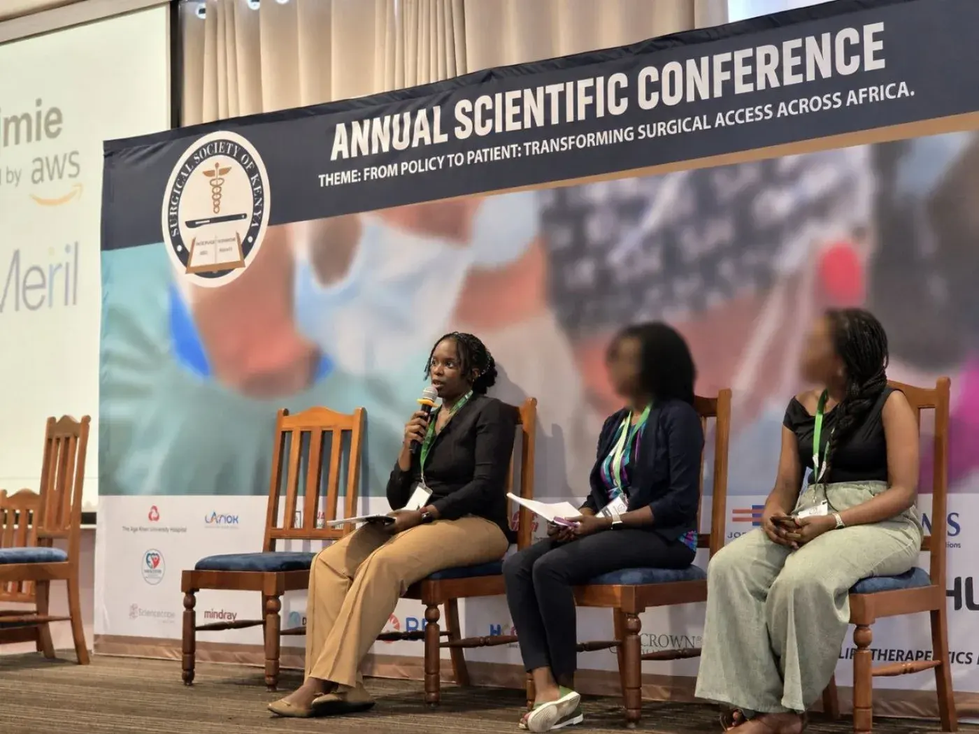 Surgical policy panel at a Kenyan scientific conference