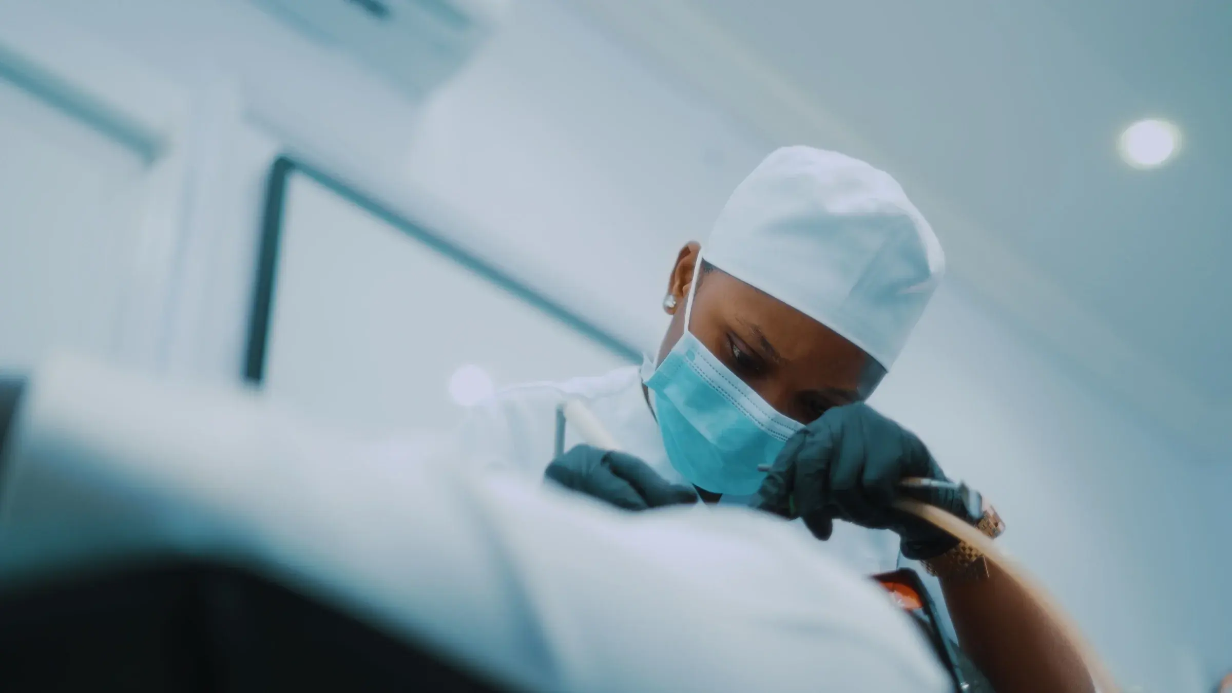 Surgical team in operating room